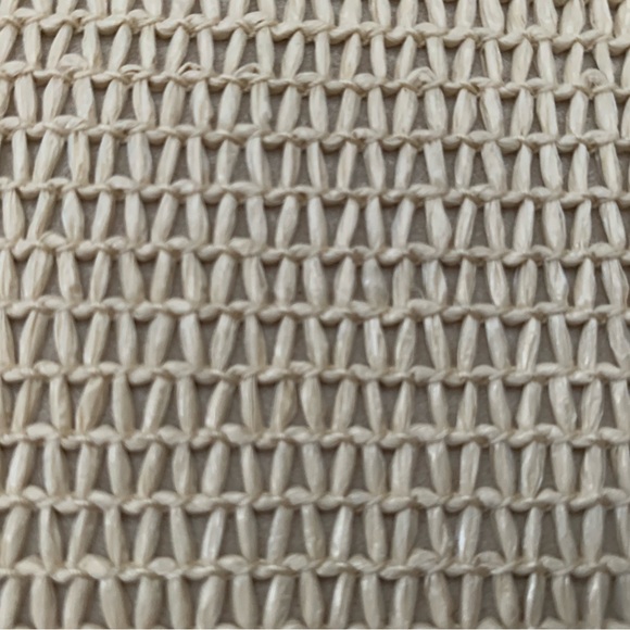 NEW Aveda Cosmetics Pouch: Oatmeal w/Golden Zipper. Zip Pull w/Embossed letter A - Picture 4 of 7